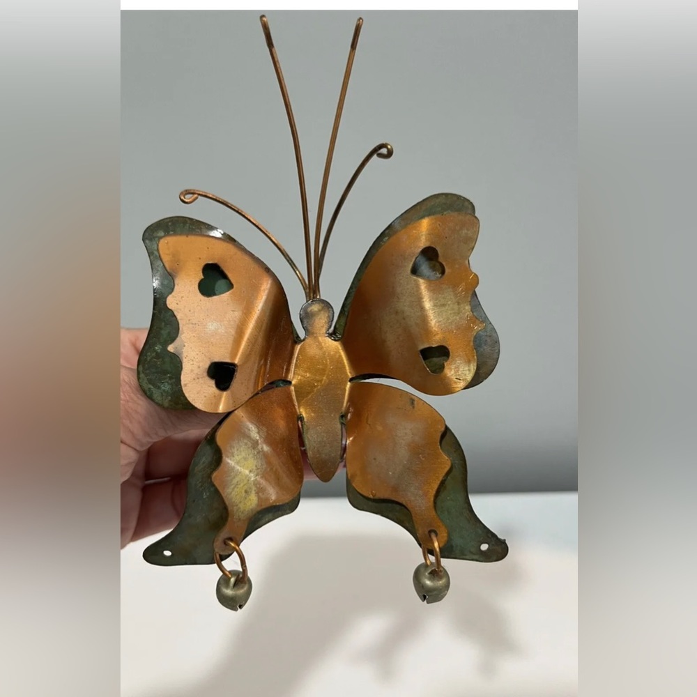 Butterfly Wall Garden Custom made of Copper & Metal 6”x4”